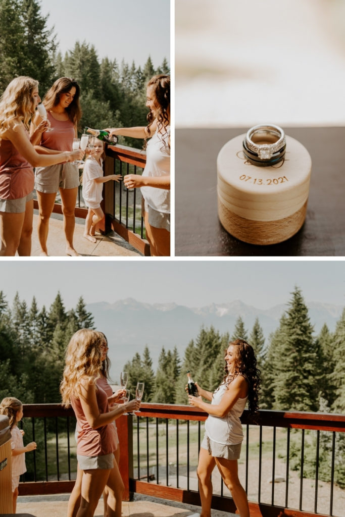 A mountain elopement on Canadas highest elevated wedding venue, Kicking Horse Resort in Golden BC.  This gorgeous intimate elopement was so fun of emotion and love and scenic breathtaking views every direction you look! 